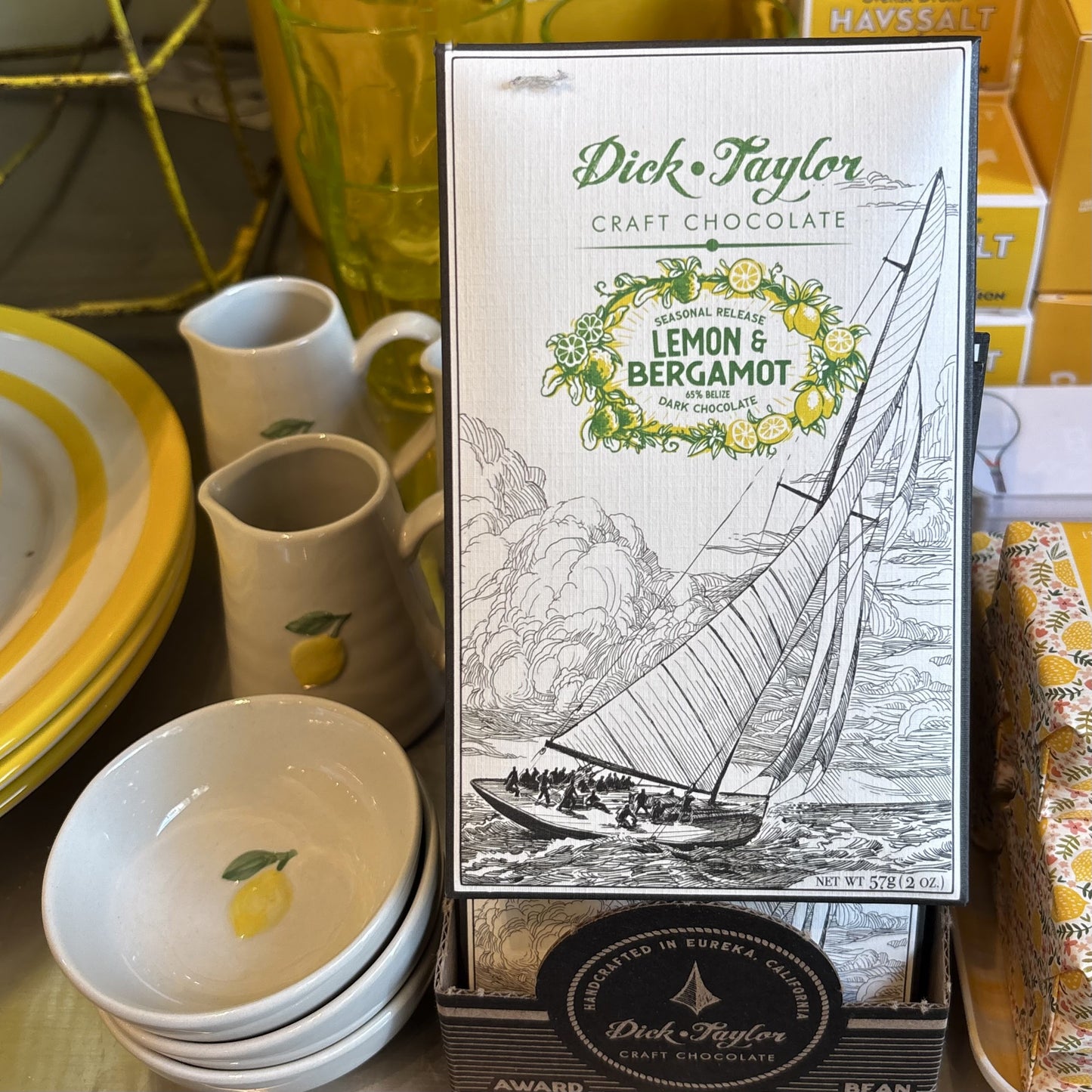 Lemon Bergamot Dark Chocolate Bar