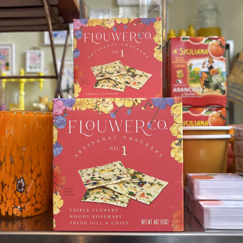 Artisanal Floral Crackers, Rosemary & Chive