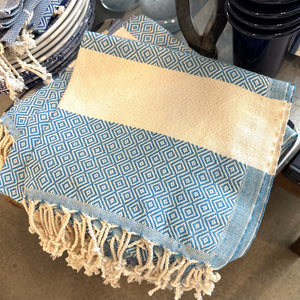 Turkish Hand Towel, Turquoise