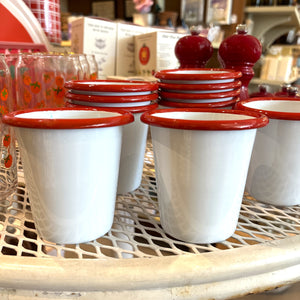 Red Rim Enamel Tumbler