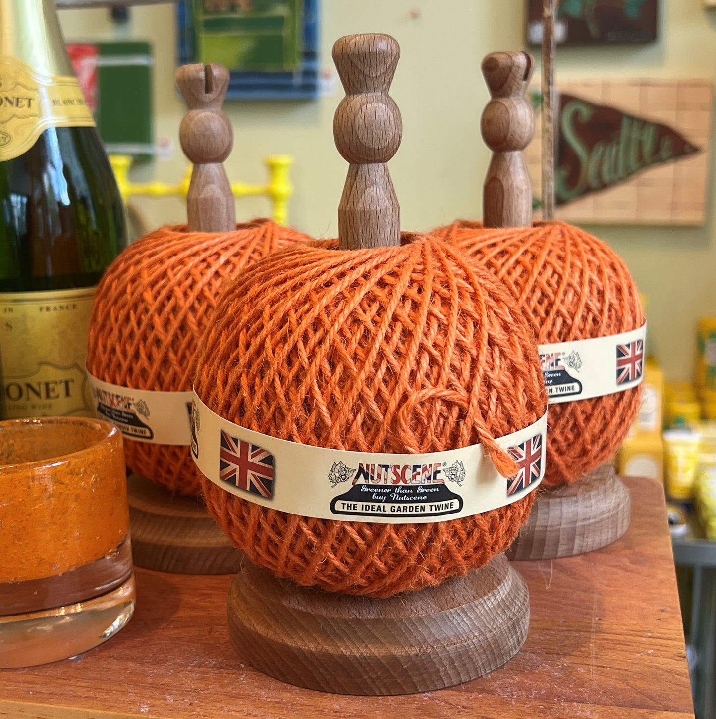 Orange Twine Holder & Dispenser