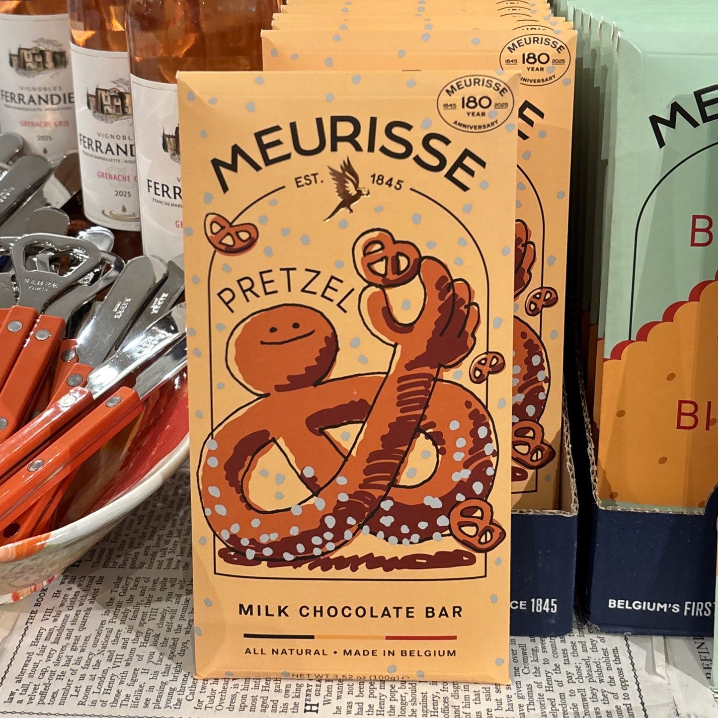 Meurisse Pretzel Milk Chocolate Bar