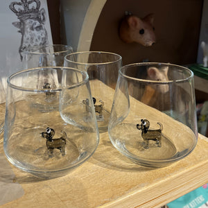 Black Dog Icon Small Stemless Glass