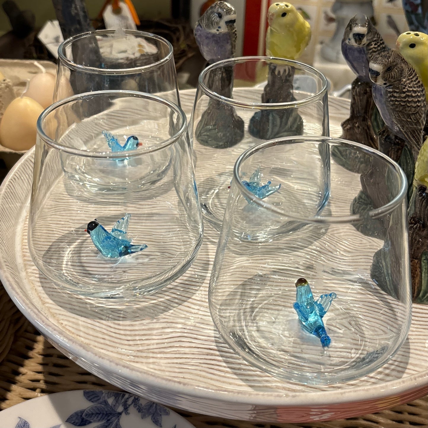 Bluebird Icon Small Stemless Glass