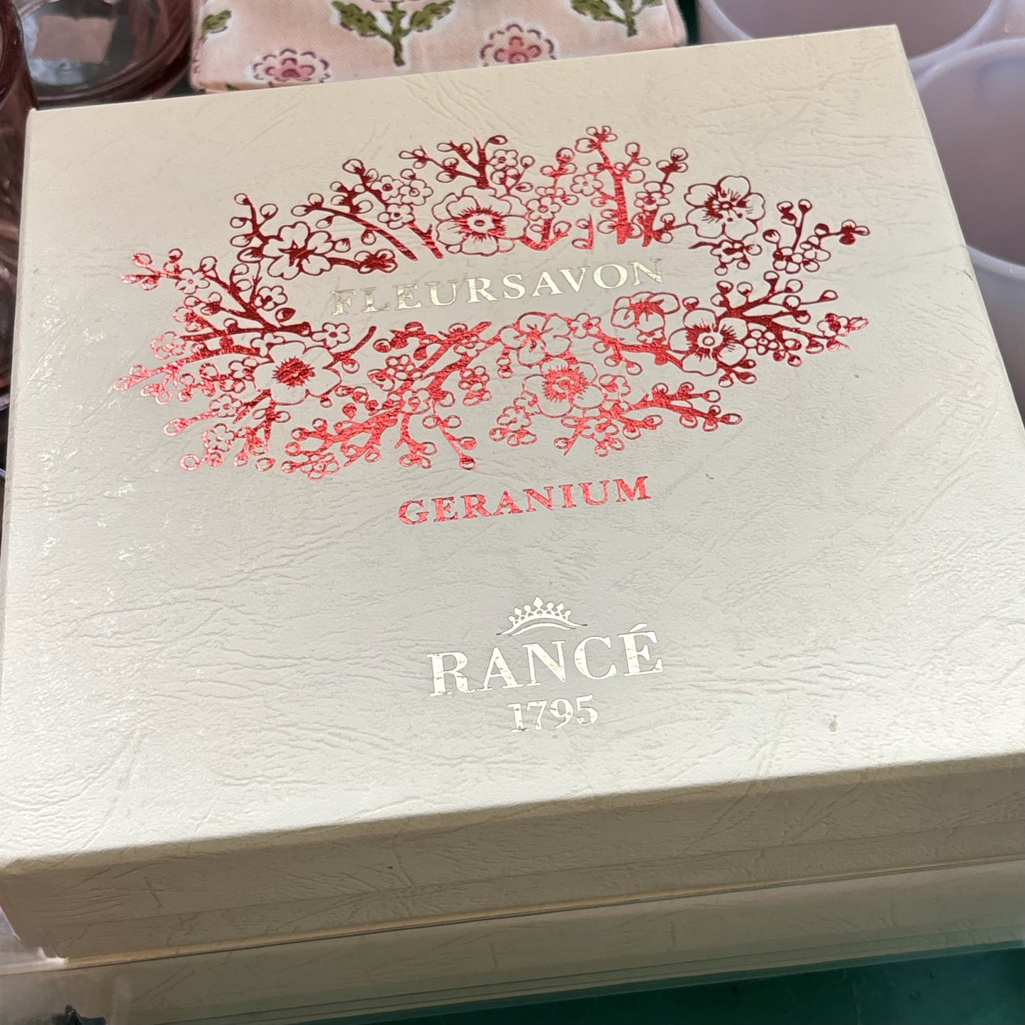 Geranium Soap Box