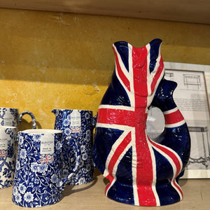 UK Flag Gluggle Jug, Extra Large