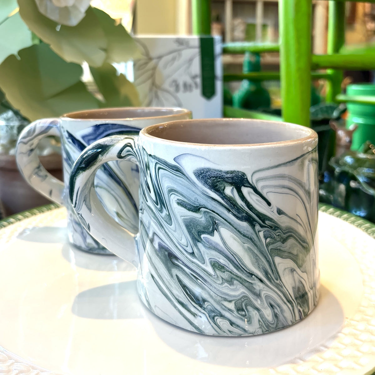 Marbled Ocean Ceramic Mug