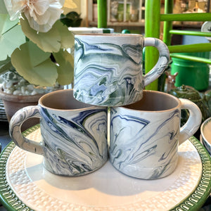 Marbled Ocean Ceramic Mug