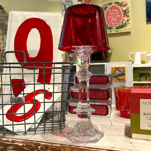 Red Crystal Votive Lamp