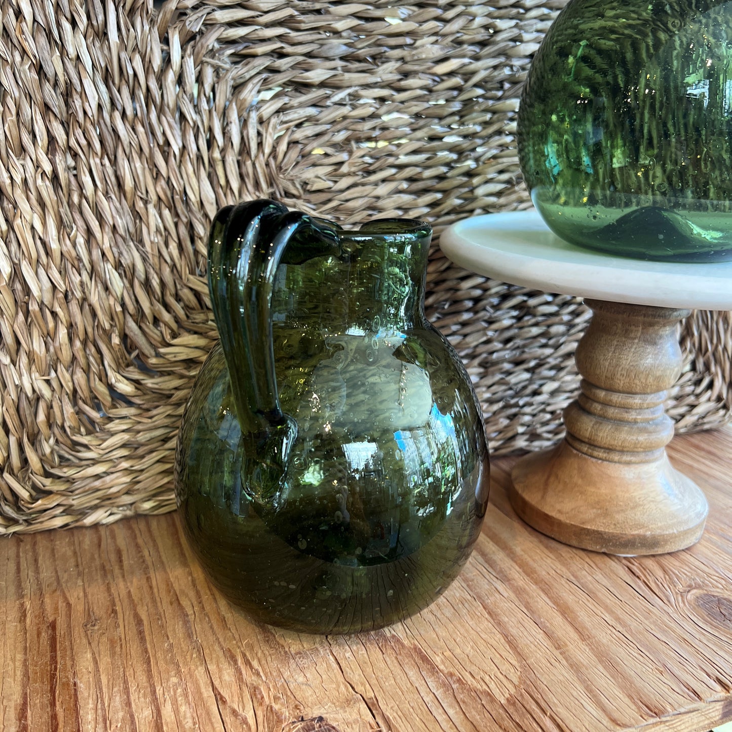 Flagon Vert Fume Pitcher