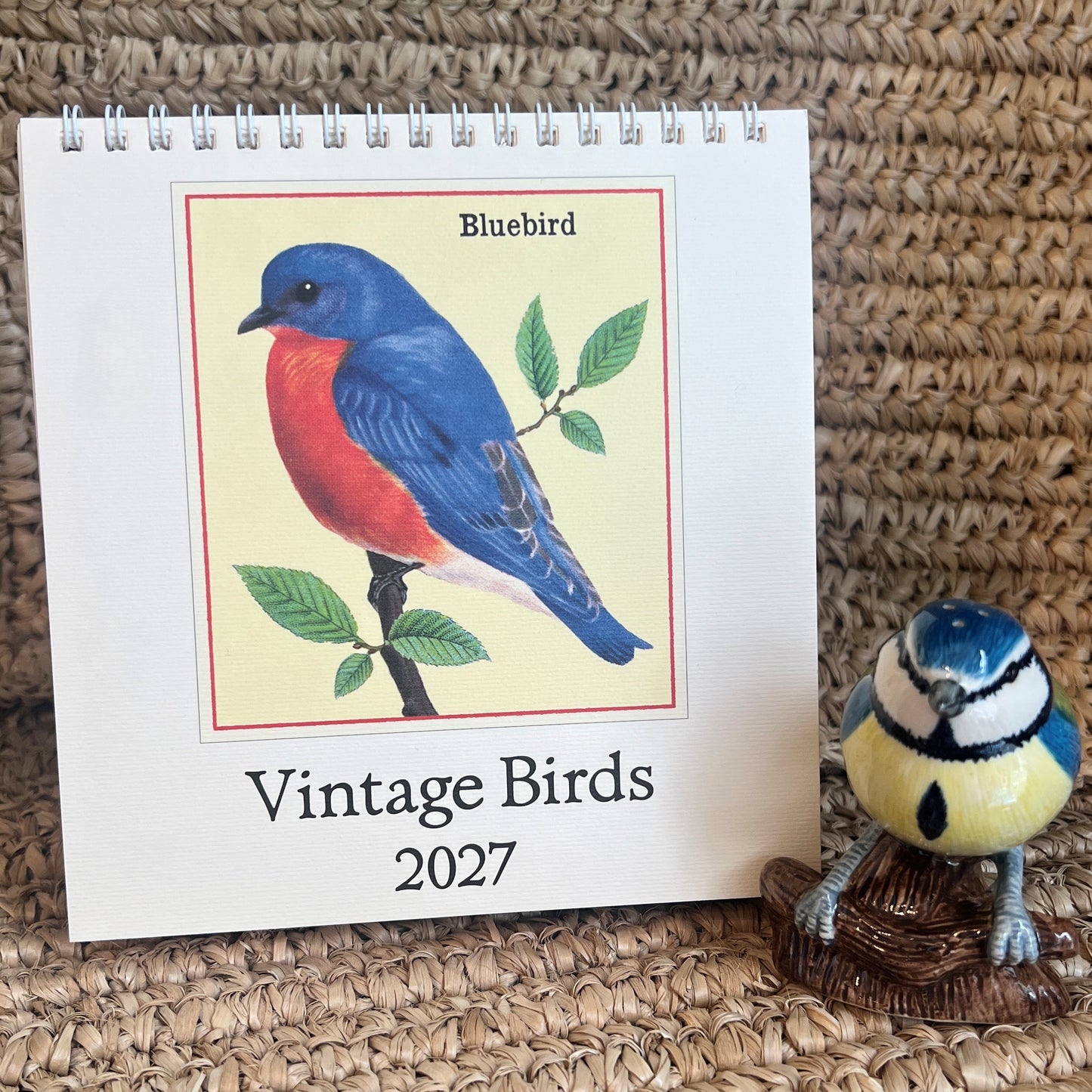 Vintage Bird Desk Calendar 2027
