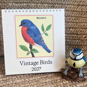 Vintage Bird Desk Calendar 2027