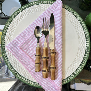 Pink Seersucker Napkin Set