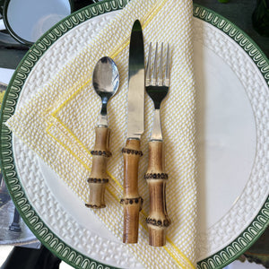 Yellow Seersucker Napkin Set