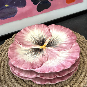 Pink Pansy Plate