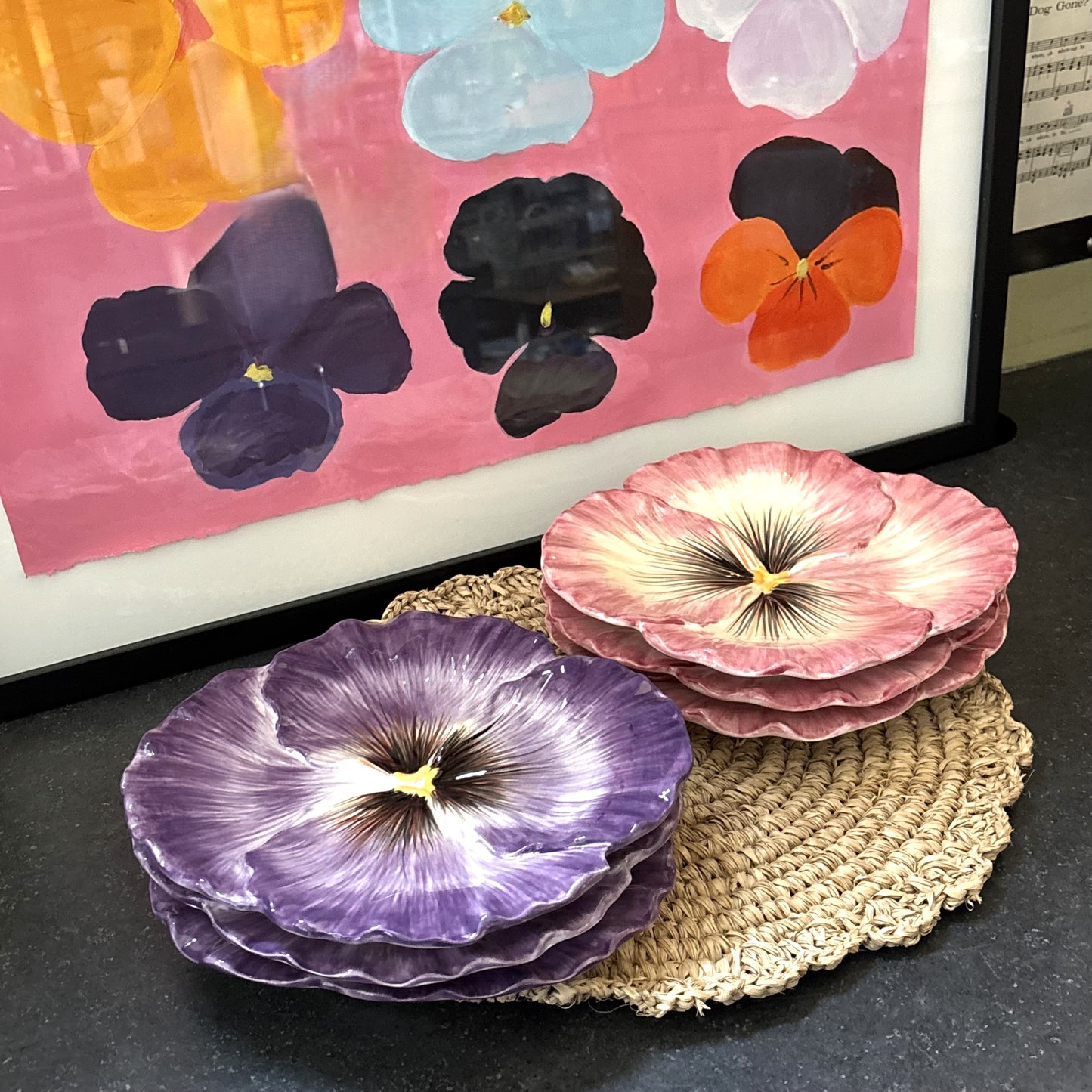 Purple Pansy Plate