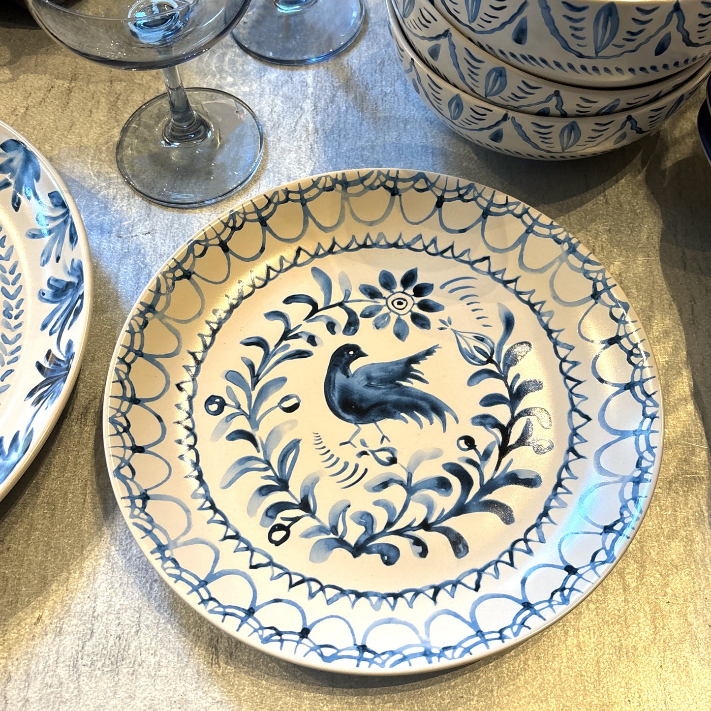 Sicily Blue Salad Plate