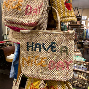 Large Have a Nice Day Bag