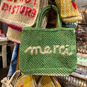 Small Green Merci Bag