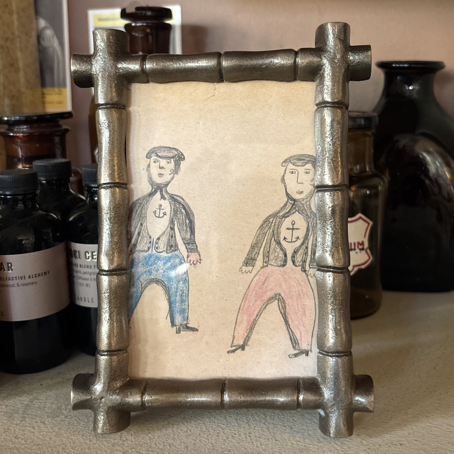 Brass Bamboo Frame, 4x6"
