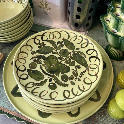 Hand Painted Dessert Plate