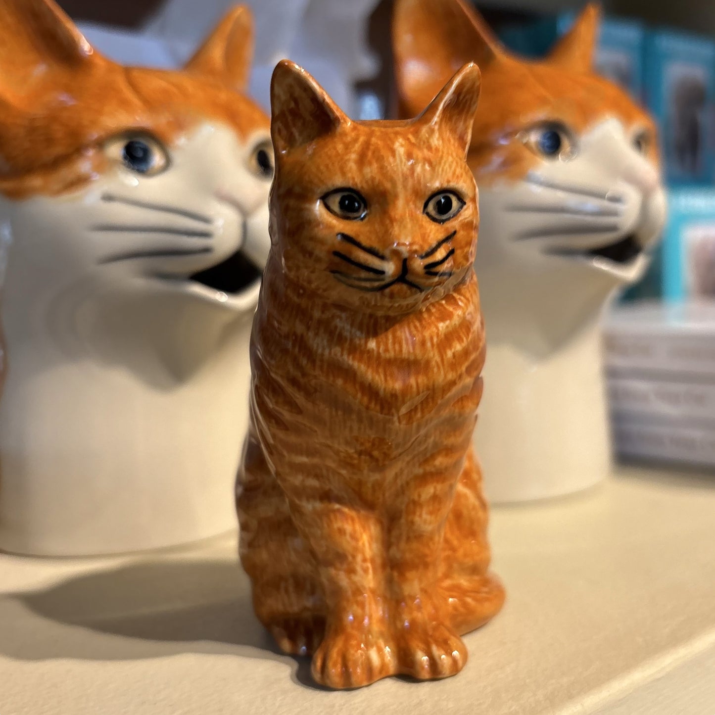 Vincent Orange Cat Bud Vase