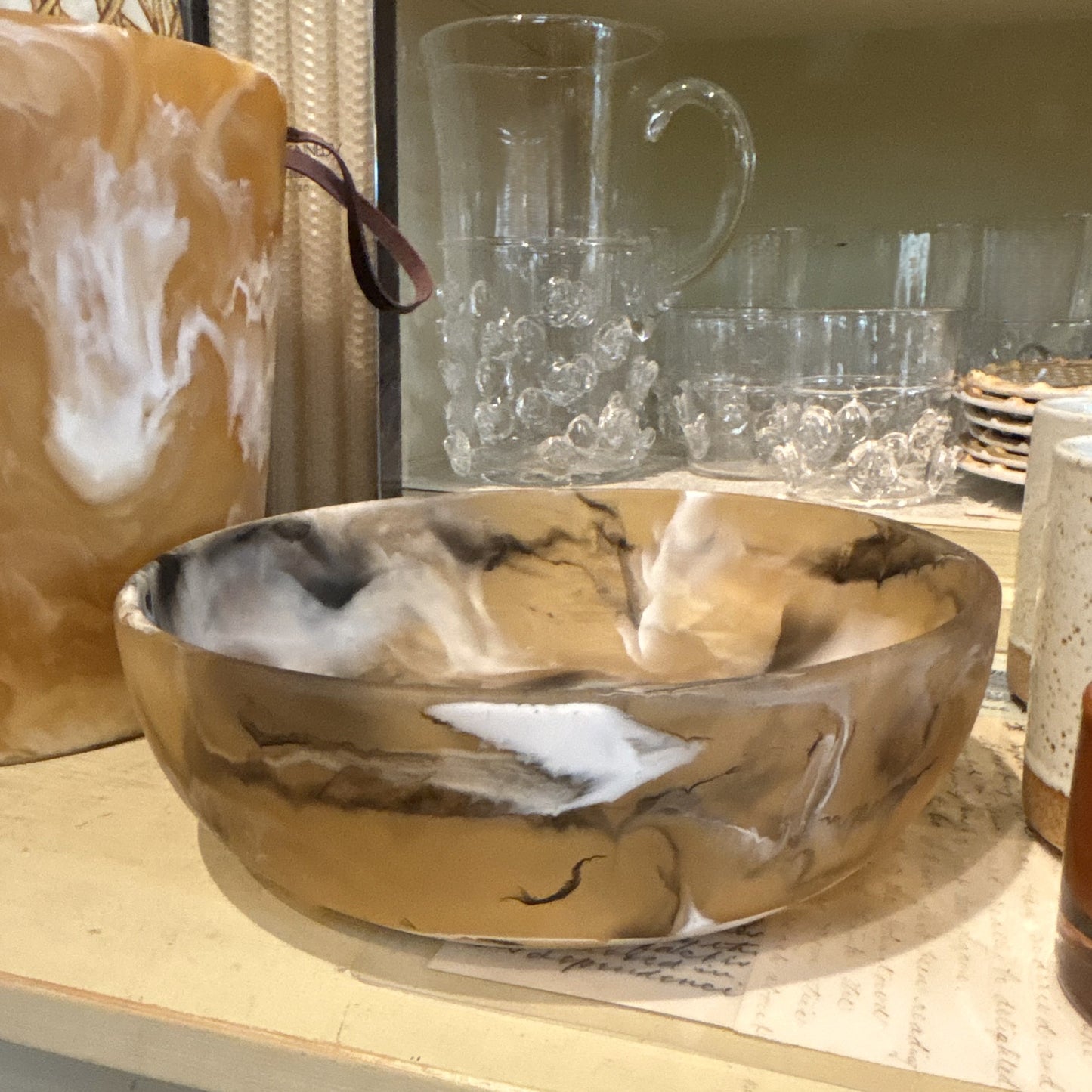 Black & Tan Swirl Bowl