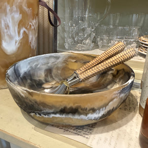 Black & Tan Swirl Bowl