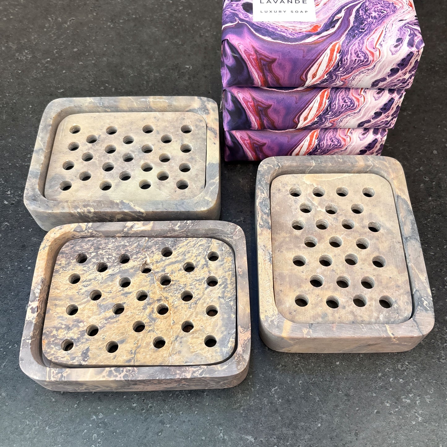 Soapstone Hole Soap Dish