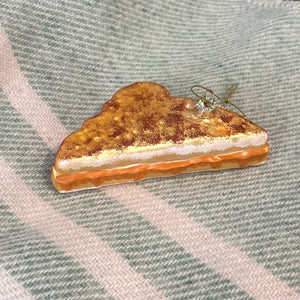 Grilled Cheese Glass Ornament