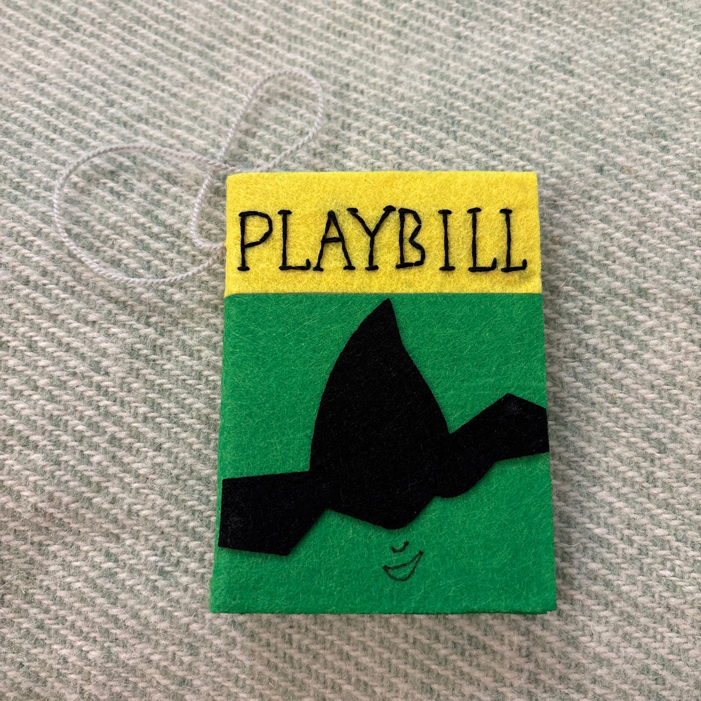Wicked Playbill Felt Ornament