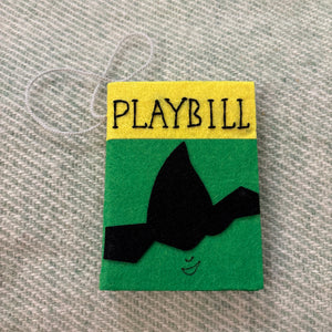 Wicked Playbill Felt Ornament