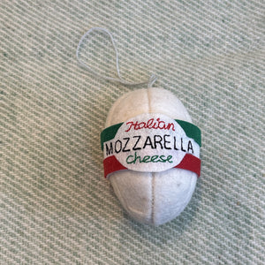 Mozzarella Felt Ornament