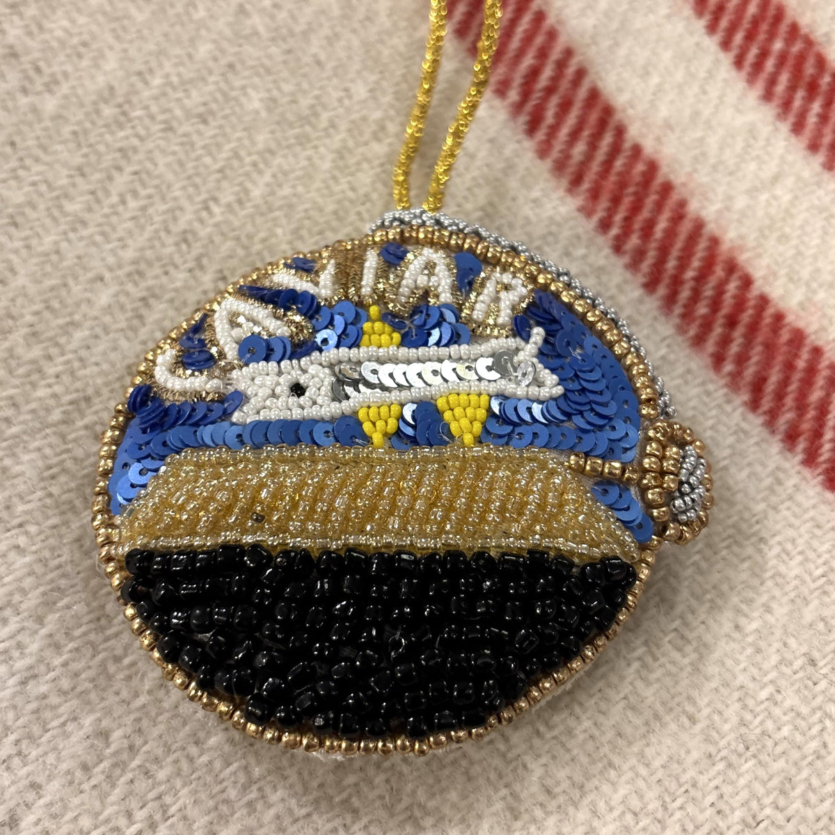 Sequin Caviar Ornament