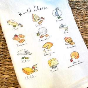 World Cheese Tea Towel