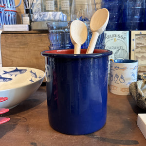 Navy Enamel Utility Holder