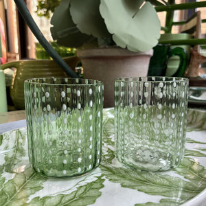 Green Dotted DOF Glass