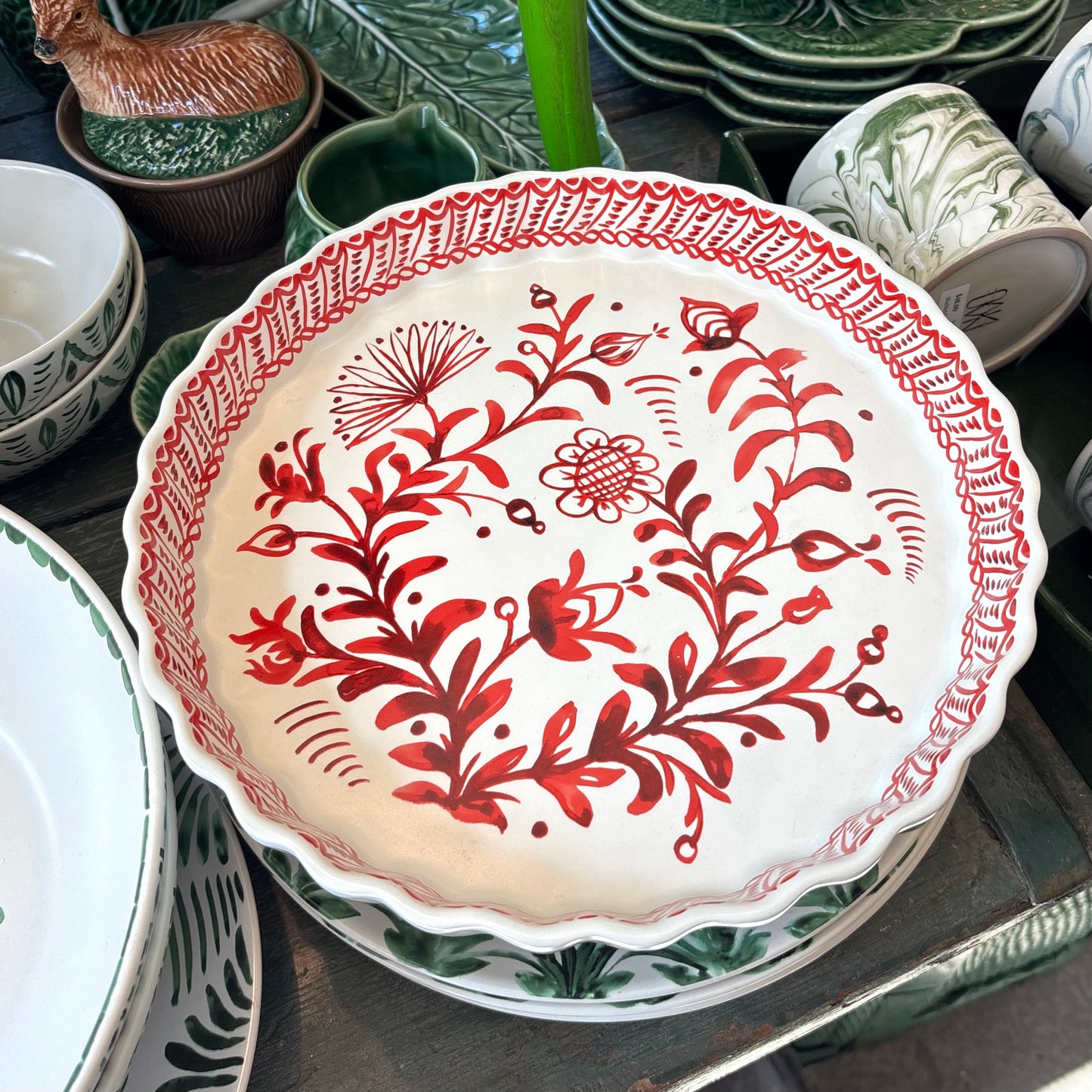 Sicily Red Pie Plate