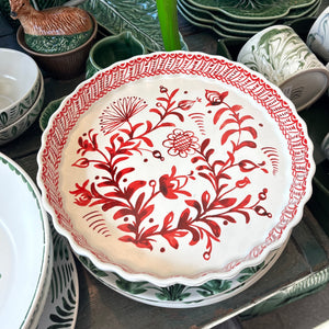 Sicily Red Pie Plate