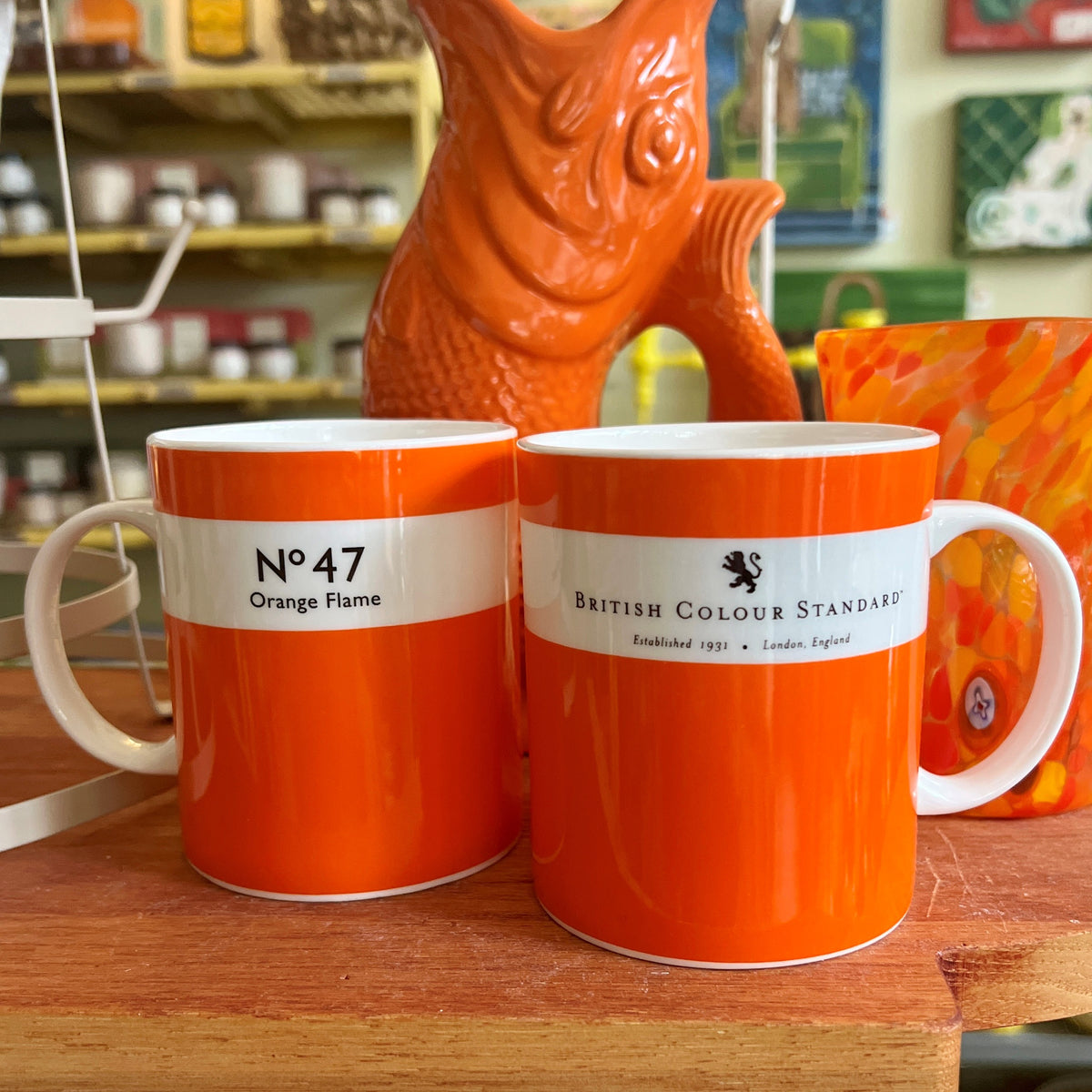 Orange Flame Mug