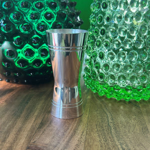Vintage Hotel Silver Double Jigger 3 Gill & 6 Gill