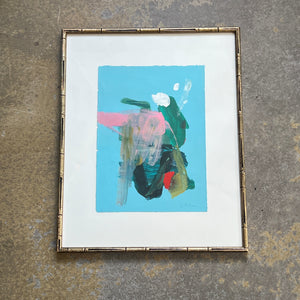 Spring Rain in Vintage Frame by Genevieve Allen