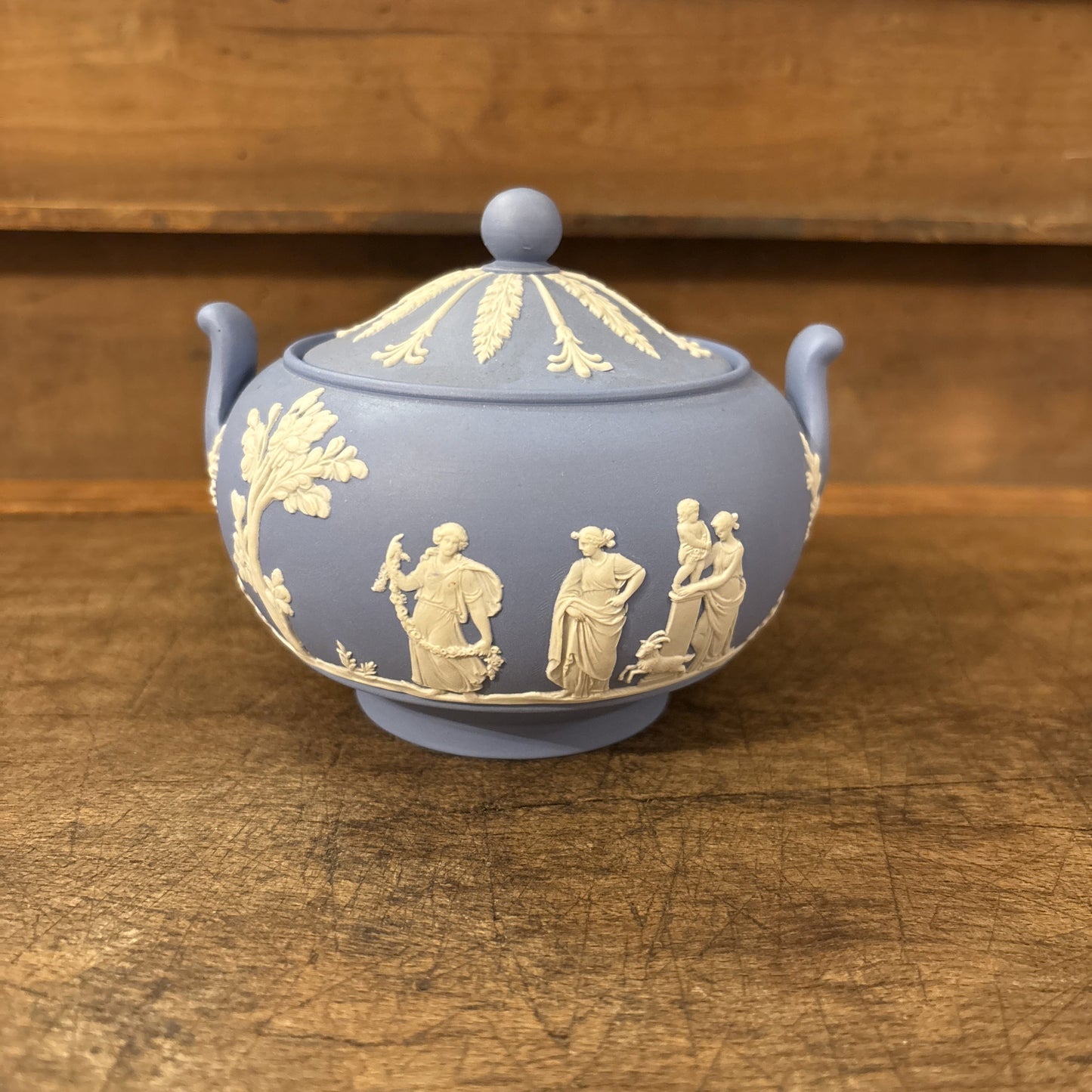 Vintage Wedgwood Sugar Holder, Blue