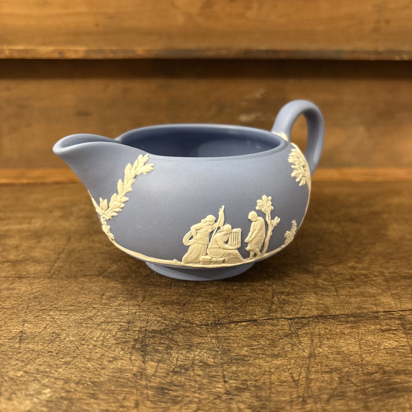 Vintage Wedgwood Milk Server, Blue
