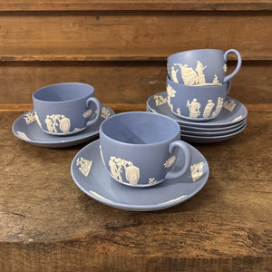 Vintage Wedgwood Cup & Saucer Set, Blue