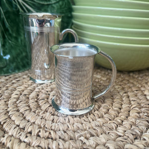 Vintage Hotel Silver Tankard Jigger