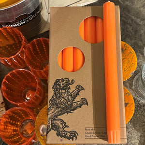 Bright Orange Dinner Taper Boxed Set