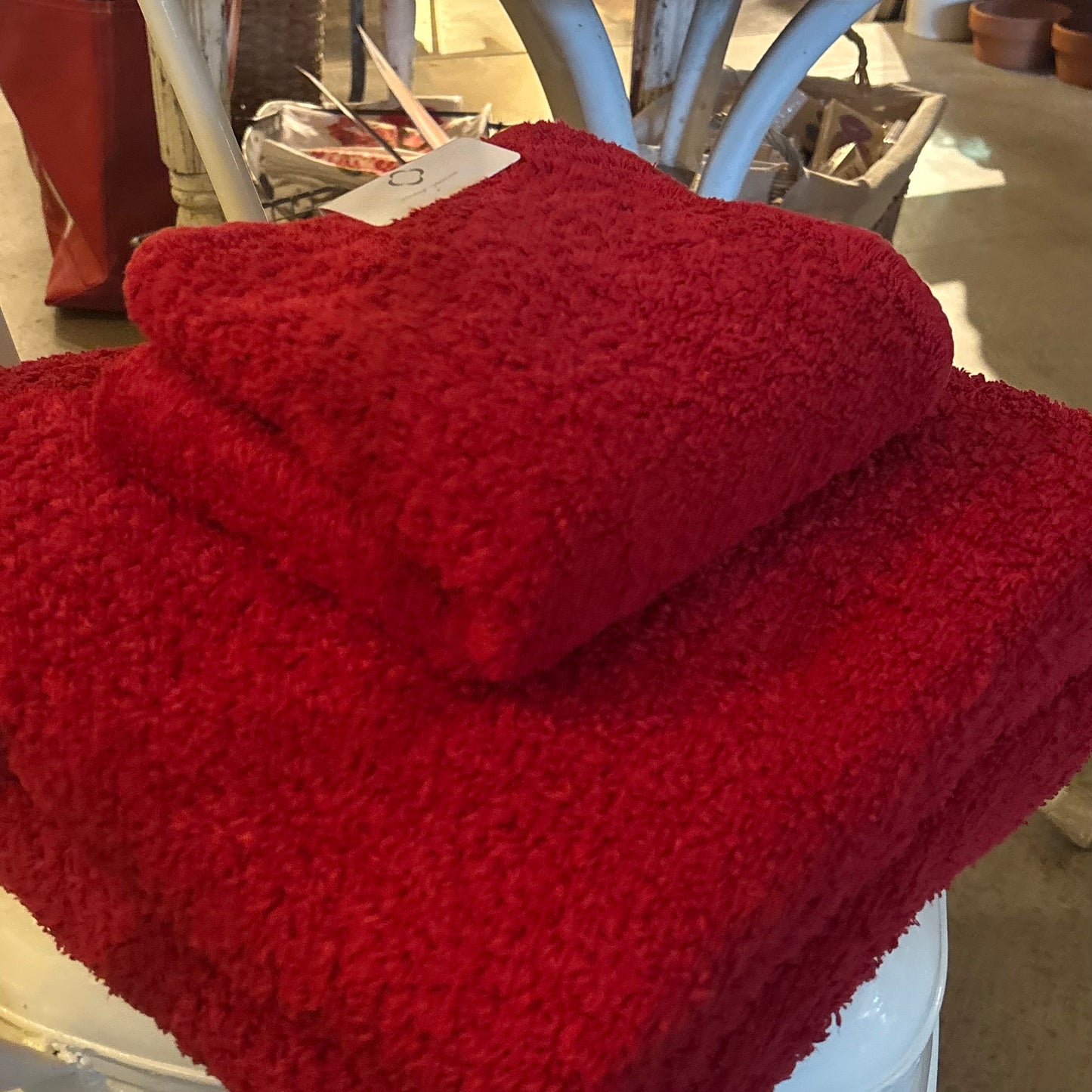 Carmine Red Wash Cloth