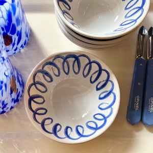 Hand Painted Blue Berry Bowl