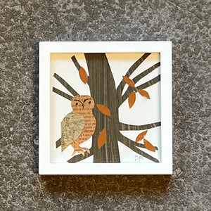 Owl in Tree by Denise Fiedler